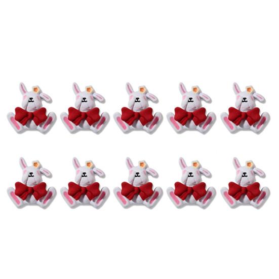 10Pcs Nail Ornaments Removable DIY Metal Eco-friendly Lovely Bunny Decoration Manicure Design for Salon