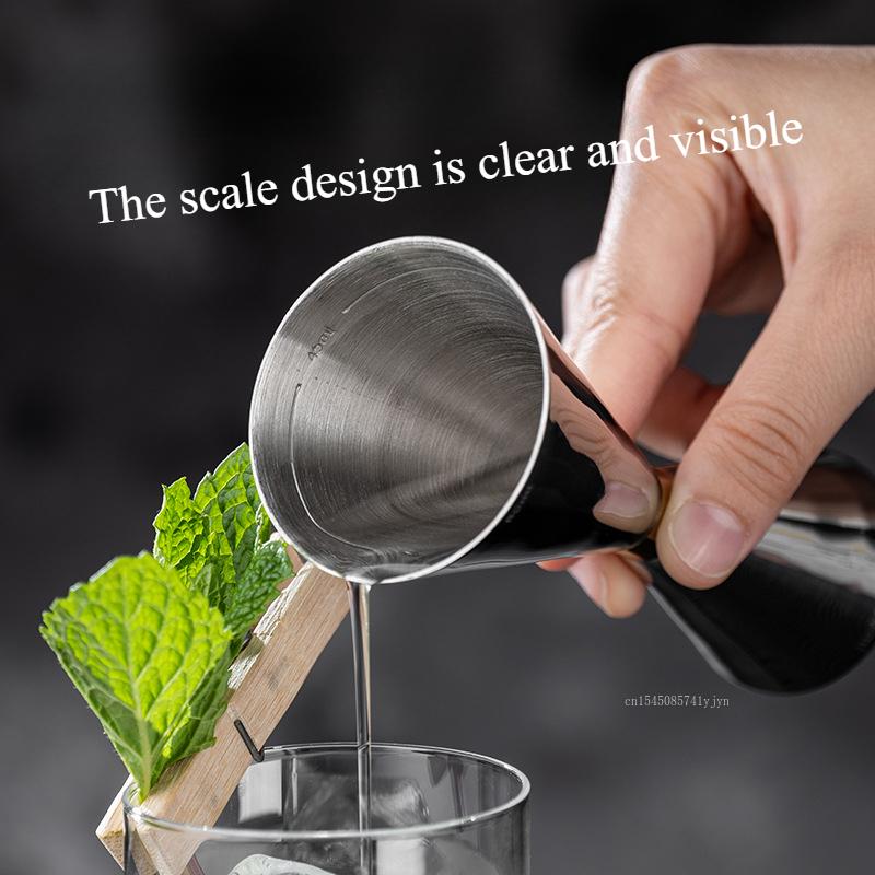 Double-head Stainless Steel Wine Glass with Graduated Cocktail Bar Measures Bar Tools Bar Bartending Tool Set  Mixer Portatil