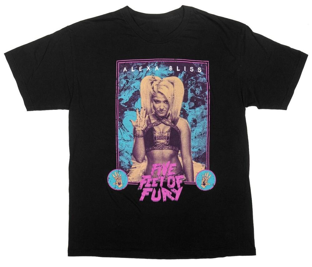 Alexa Bliss FIVE FEET OF FURY Shirt Short Sleeve Black Unisex S-5XL ND821 Unisex T-Shirt XXXL