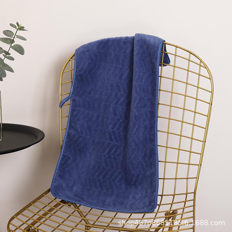 Coral Fleece Quick-Dry Towel: Super Absorbent, Soft & No-Shed for Bath, Face, Hair, Kitchen & Pet Use