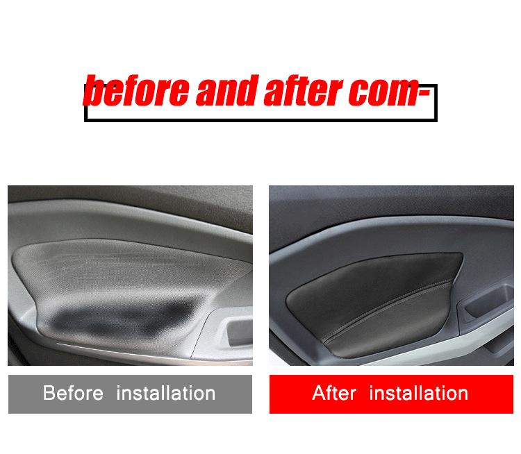 Ecosport Door Panel & Armrest Leather Cover - Custom Interior Trim