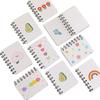 A7 Pocket Book Notebooks Small Flower Love Small Cute Side Flip Coil Book Student Mini Portable Flip Notepad