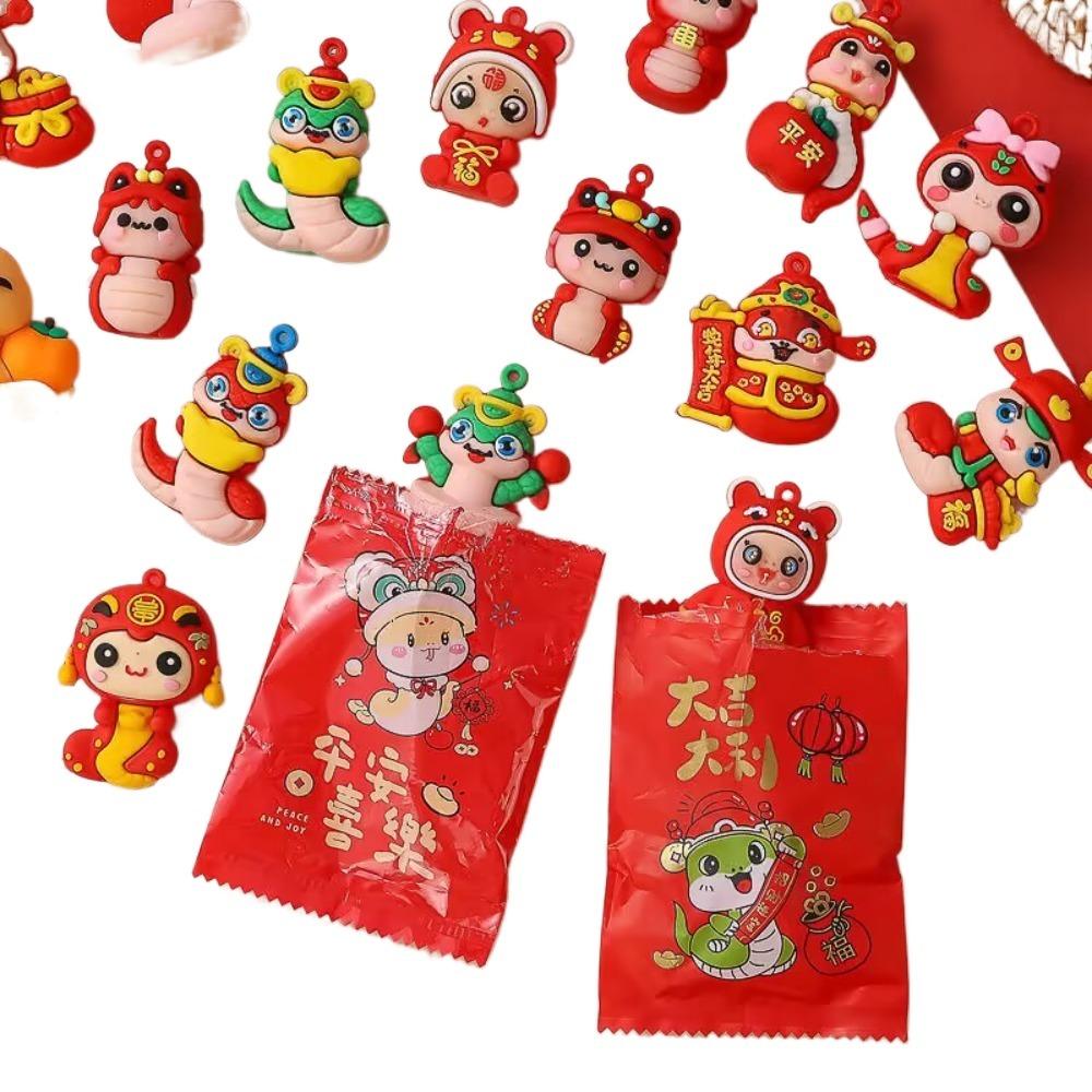 5PCS Miniature Snake Pinch Family Mini Snake Cute Blind Bag Children