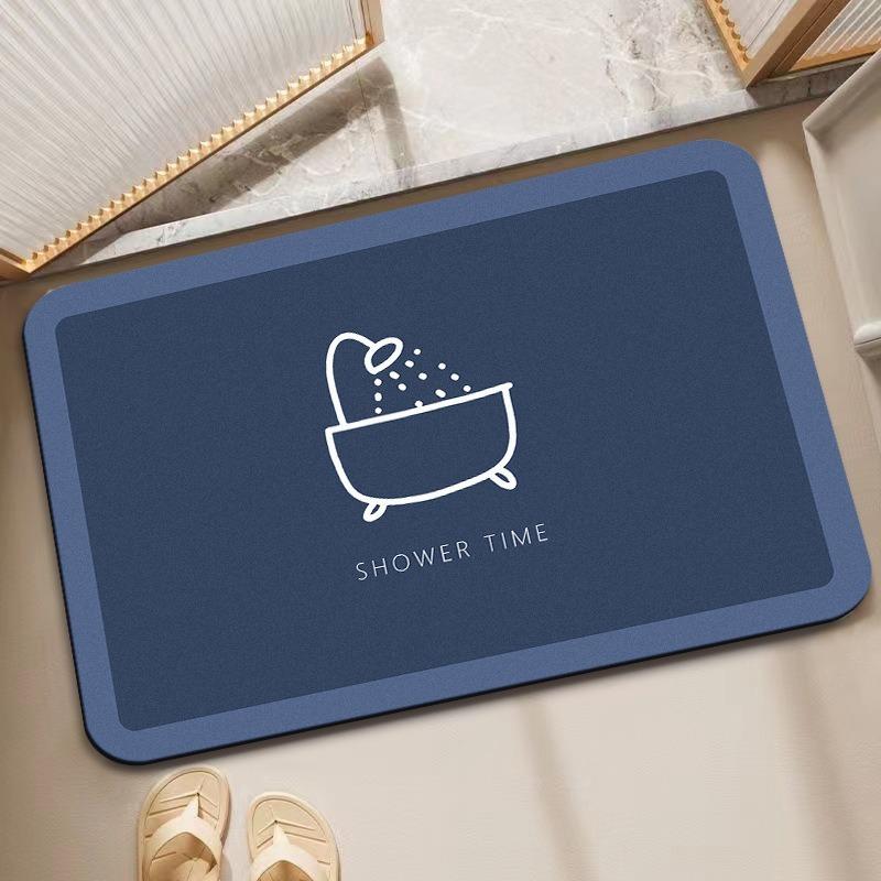 

Modern Minimalist Diatomaceous Earth Floor Mat Absorbent and Non Slip Bathroom Shower Room Kitchen Easy To Clean Carpet Fashion 30x40cm