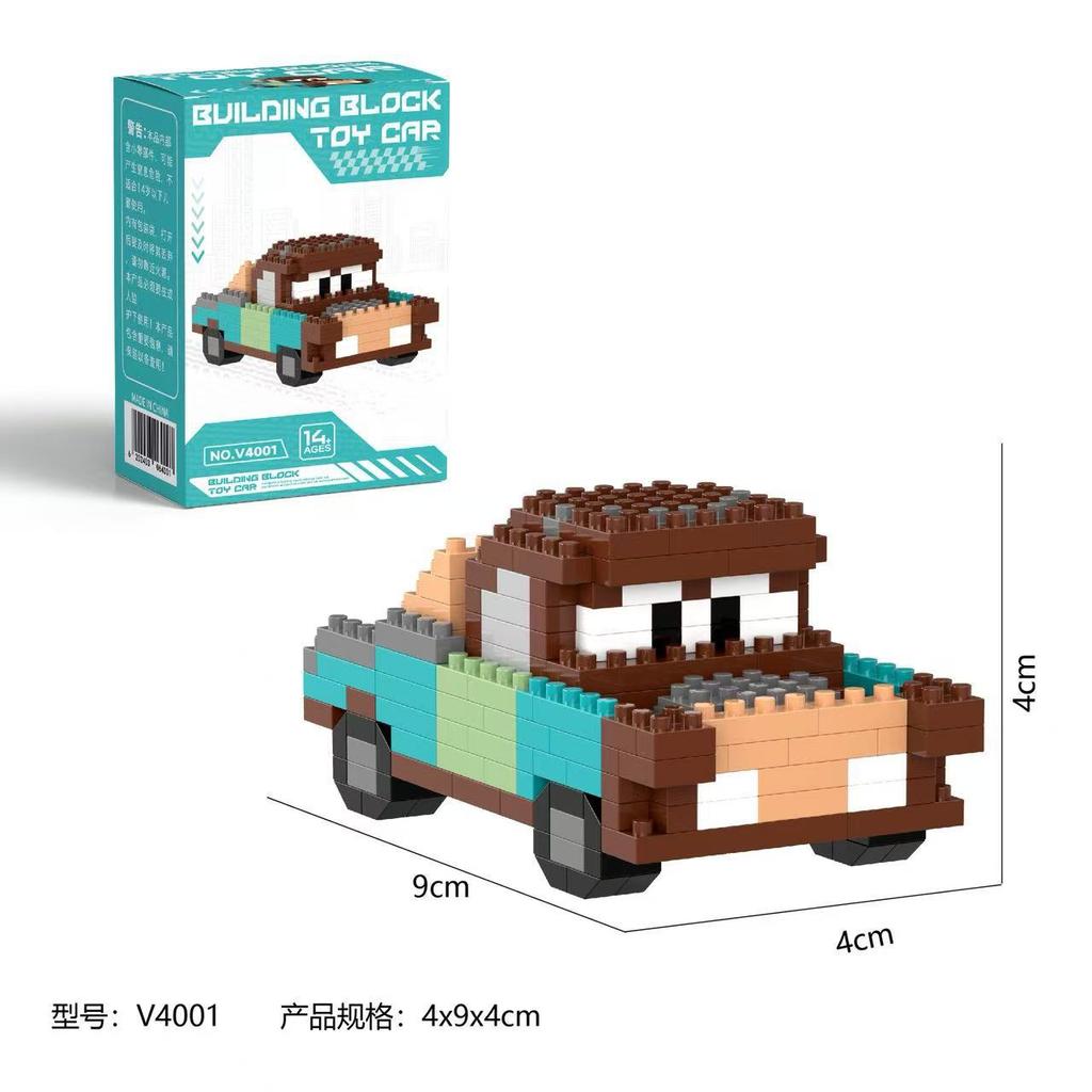 Cars Building Blocks Lightning McQueen Jackson Storm Cartoon Character Toys Sally Carrera Lega For Children Birthday Gifts