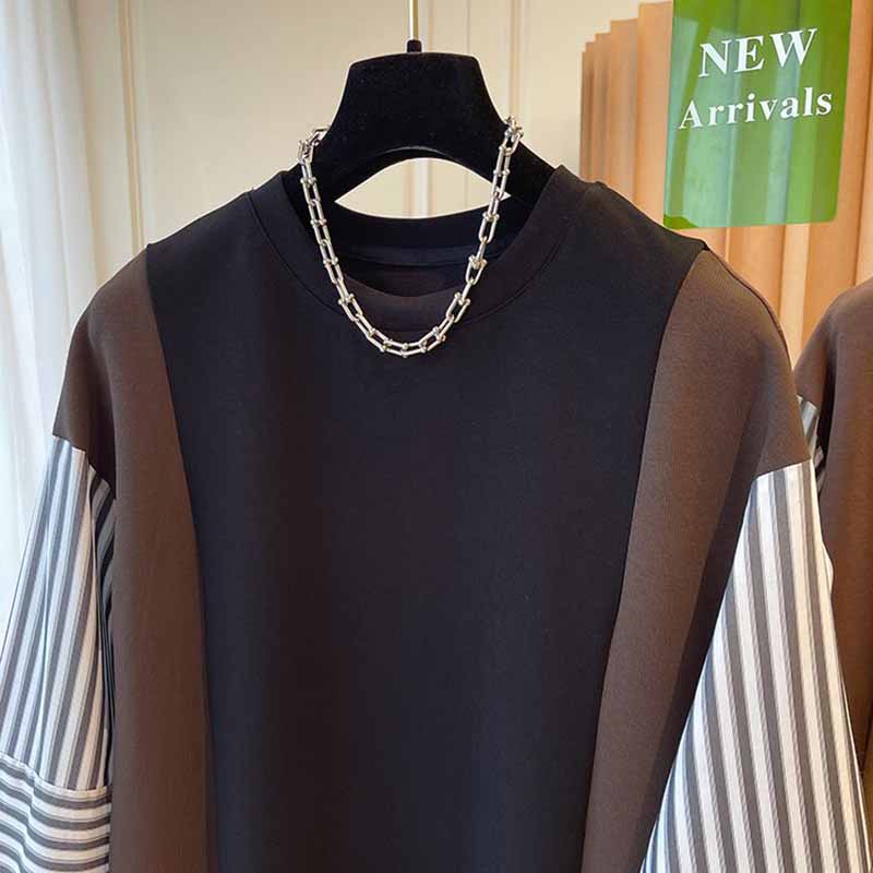 Sweatshirt for Women Loose Round Neck Pullover Long Sleeve Top Sweatshirt
