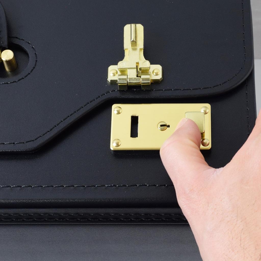 SiNCERO Pilotenkoffer, Flight Case, Aktentasche, Business-Tasche, Herren-Aktentasche, Hergestellt in Japan, Von oben zu öffnen (A3-Größe, Schlank, 10 cm Tiefe (wr-1178))