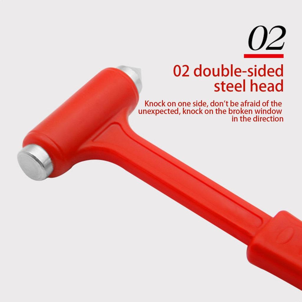 Car Escape Emergency Hammer - Car Safety Hammer, Seat Belt Cutter, Window Breaking Hammer,
