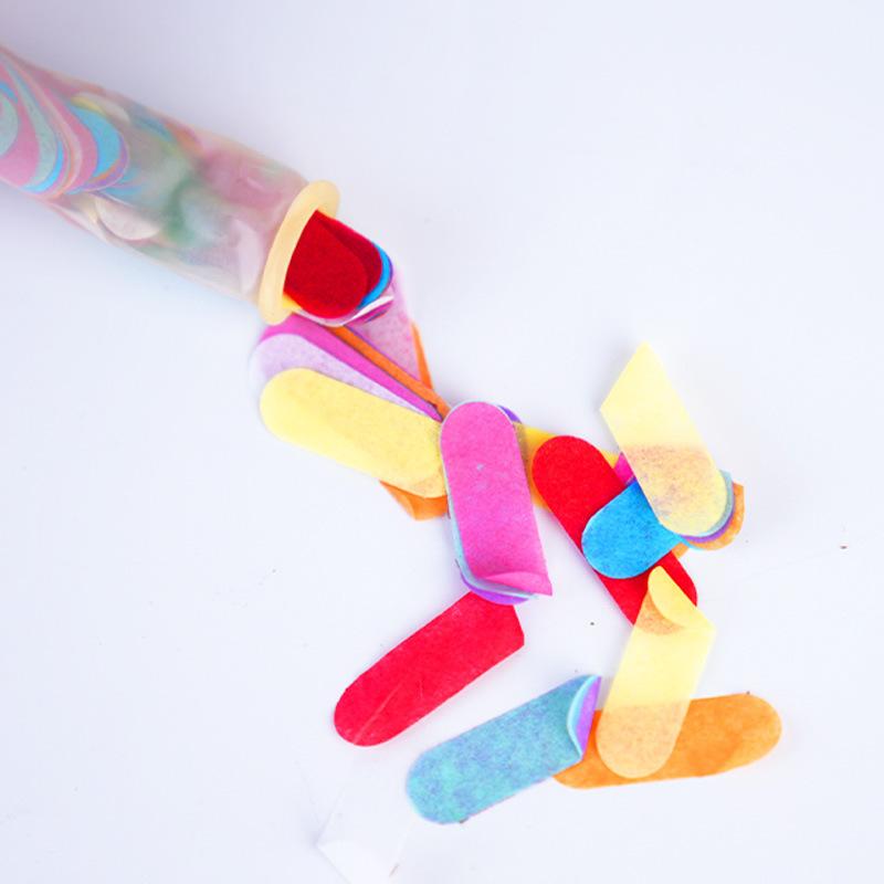 12 Inch Strip Paper Confetti Balloon Ice Cream Mixed Color Strip Confetti Balloon Ice Cream Confetti Balloon