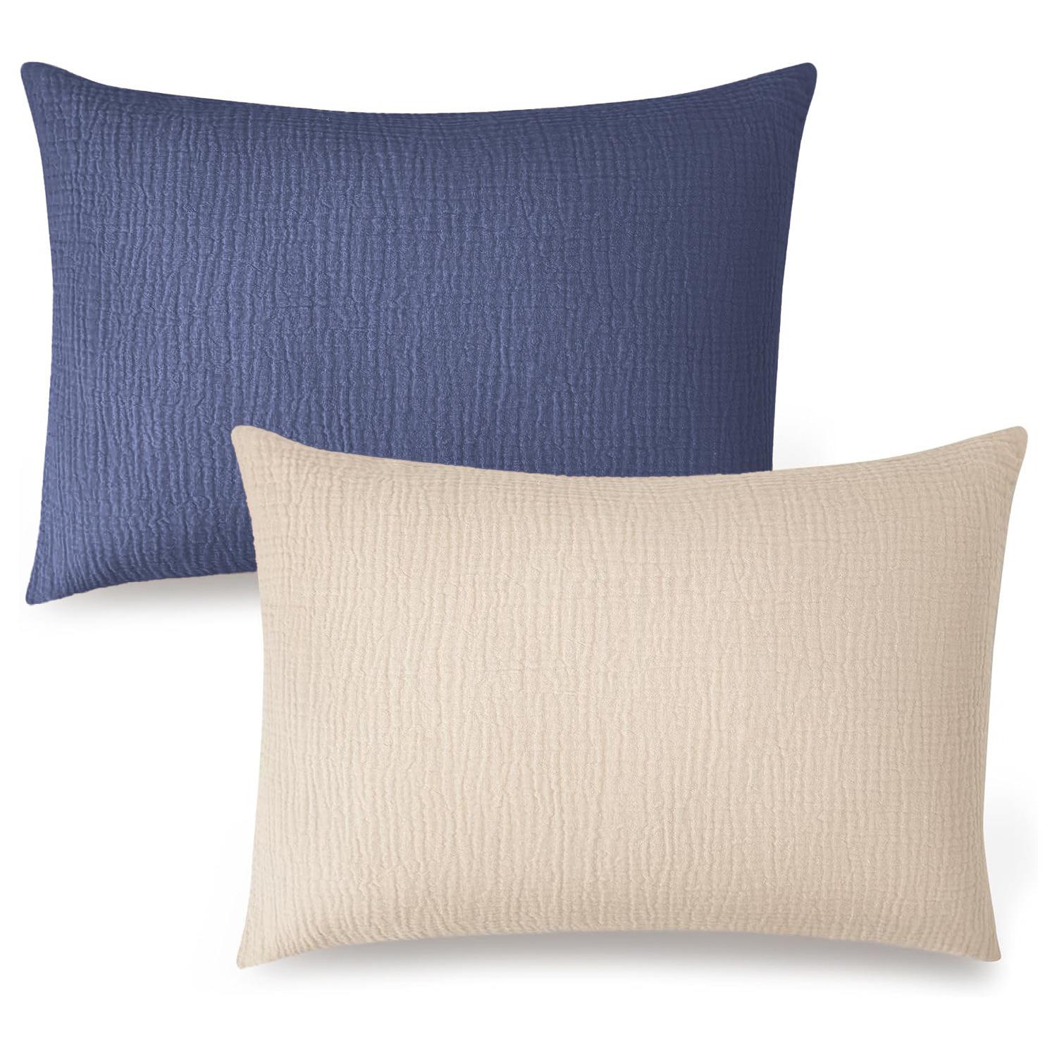 

Children s cotton yarn wrinkled cloth pillowcase breathable and skin-friendly pillowcase suitable for multiple sizes