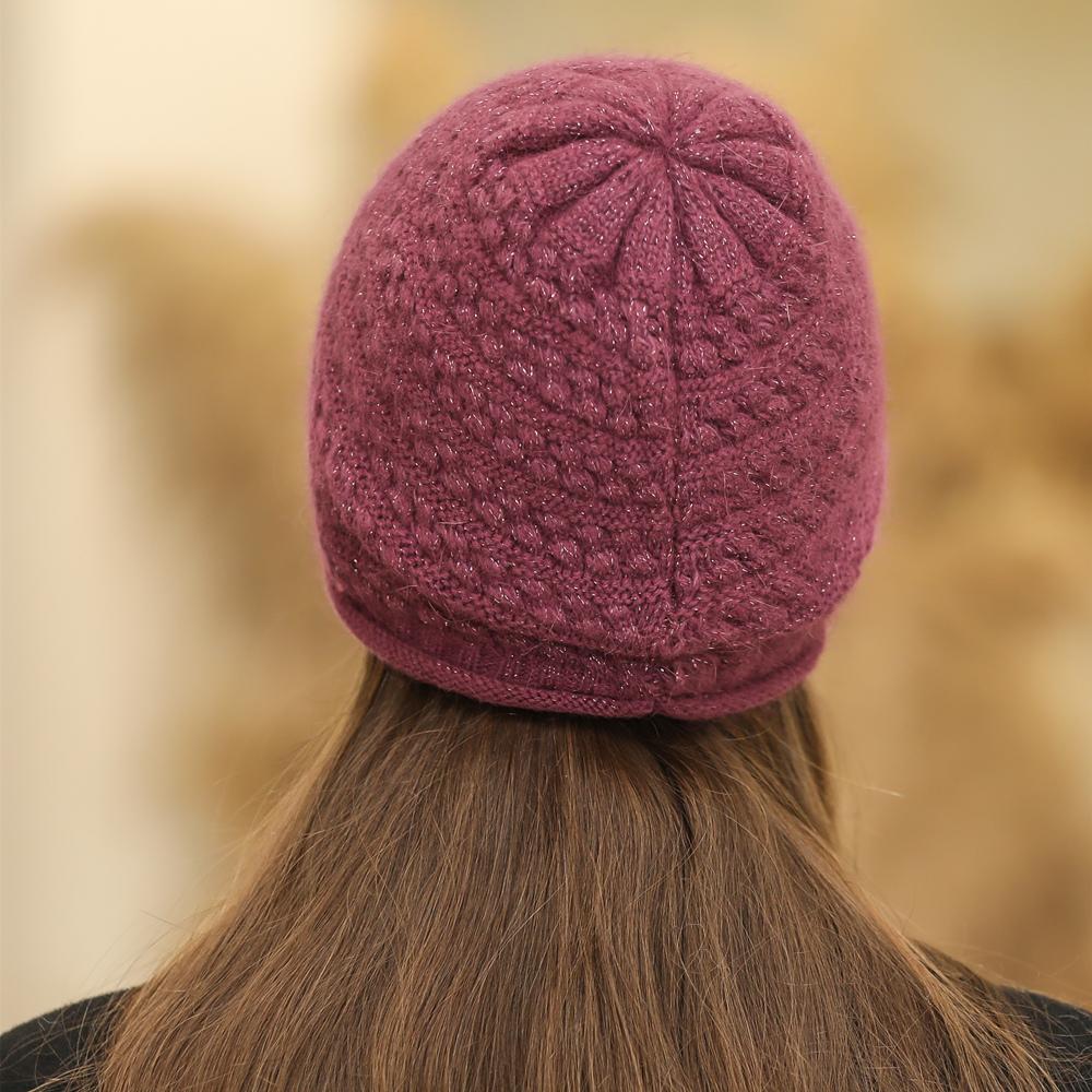 Neue Frauen Winter Hut Street Fashion Warm Beanie Hut Für Weibliche Casual Perle Dekoration Gestrickte Hut
