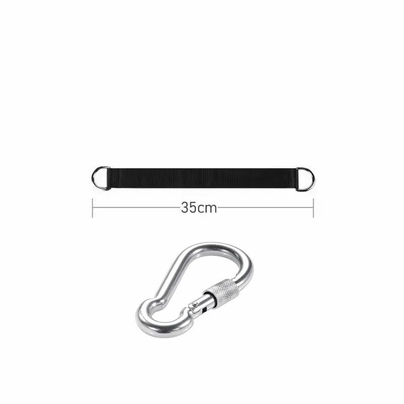 Outdoor Tree Swing Straps 200kg Heavy Duty Hook Ring Hanging Belt Connecting Belt for Hammock Punching Bag Swing Horizontal Bar