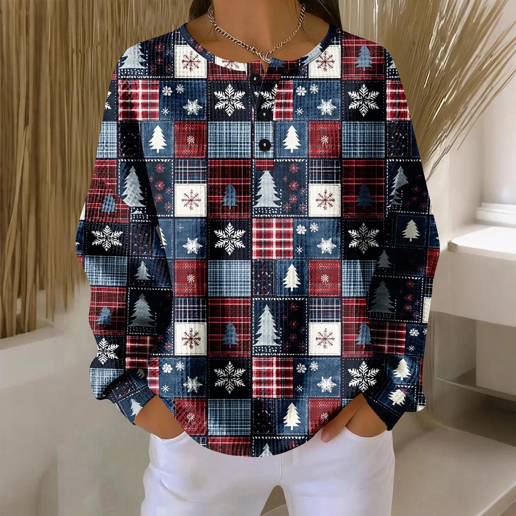 Women's Casual Shirts Long Sleeve Tops Button Up V Neck Loose Knit Fall Favorites For Women