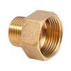 1pc Brass Water Pipe Hex Bushing Reducer Adapter 1 2BSPT Male and 3 4BSPT Female Thread