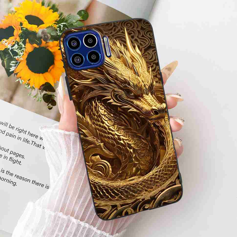 Für Motorola One 5G 6,7" Hülle Neueste Beliebte Drucke Silikon TPU Schwarze Abdeckung Für Motorola One MOTO ONE 5G Handyhüllen Bumper