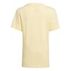 Adidas Essentials Short Sleeve DJ080 Almost 110 Kids' 3-Stripes T-Shirt Yellow/White (HN8884)