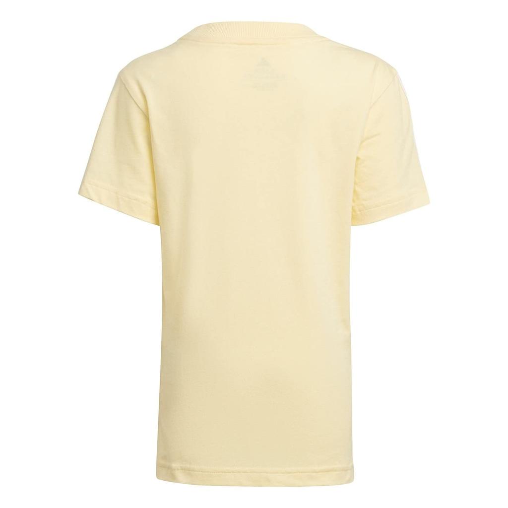 Adidas Essentials Short Sleeve DJ080 Almost 110 Kids' 3-Stripes T-Shirt Yellow/White (HN8884)