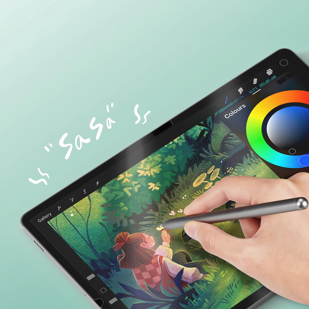 DUX DUCIS Naad Serie für Samsung Galaxy Tab S9+/S8+/S7+/S7 FE Paperfeel Displayschutzfolie Wiederverwendbare Nano-Technologie