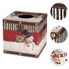 Weihnachten Taschentuchbox Abdeckung Serviette Mode Statue Papierhalter Organizer für Tischplatte