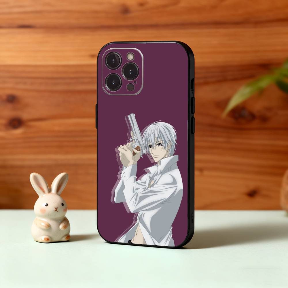Anime V-Vampire K-Knight Phone Case For iPhone17,16,15,14,13,12Plus,Pro Max,XS,5G Soft Silicone Black Cover
