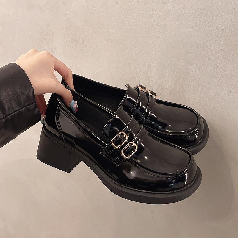 

Ретро универсальные туфли на платформе из маленькой кожи женские весенне-осенние новые коричневые увеличивающие рост туфли Мэри Джейн одинарные 35