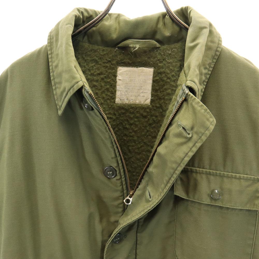 US ARMY 70s A2 Deck Jacket Vintage Military Jacket L Khaki Men's Used