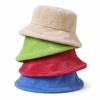 Solid Colors Faux Fur Cap Thickened Warm Fisherman's Hat Fashion Basin Bucket Hats  for Women Girl