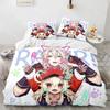 Genshin Impact Bedding Set 3D Print Soft Duvet Cover Queen King Size Home Textile Girl Kid Room Decor