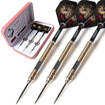 CUESOUL Dragon Deluxe Brass Steel Tip Darts Set, 21g F2301-L