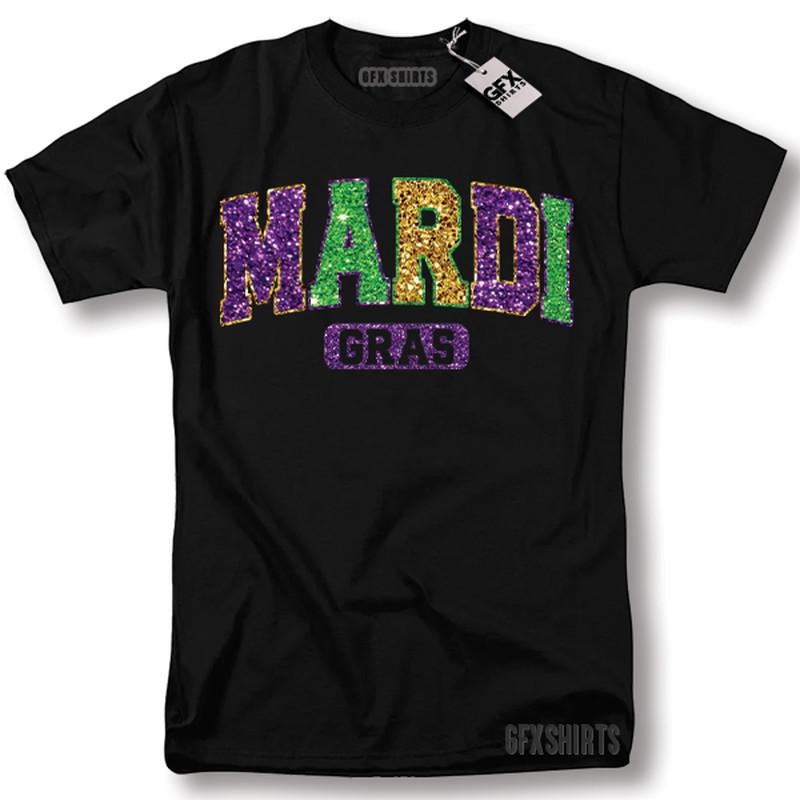 Mardi Gras Shirt Parade Carnival Beads Nola Gift Funny T-Shirt