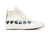 Comme des Garçons PLAY x Converse Chuck 70 High 'Multi Heart - Milk Bl