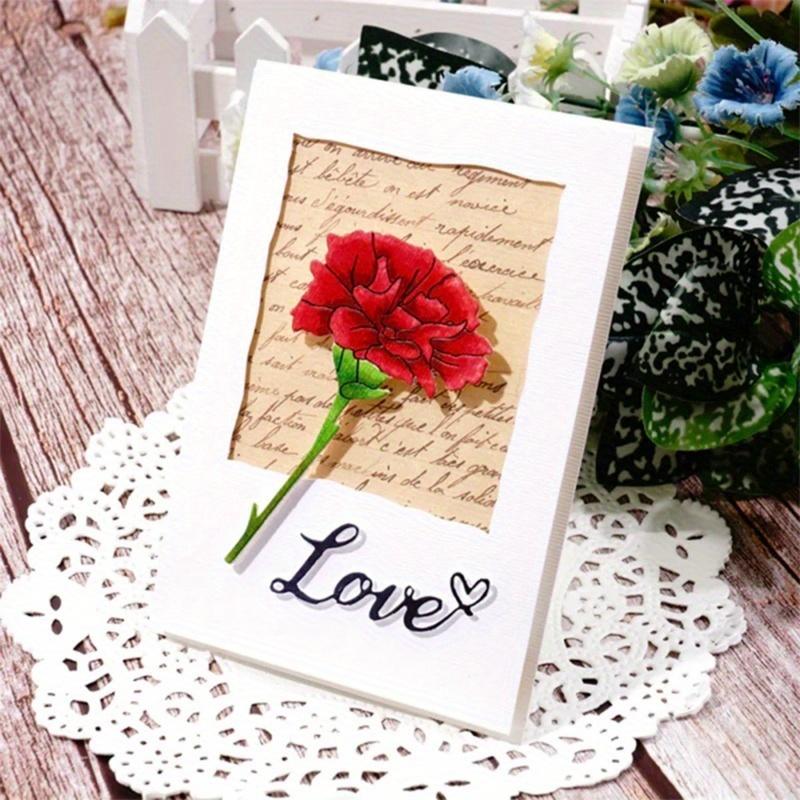 Red Flower Metal Cut Dies Stencils for Scrapbooking Stamp/Photo Album Decorative Embossing DIY Paper Cards