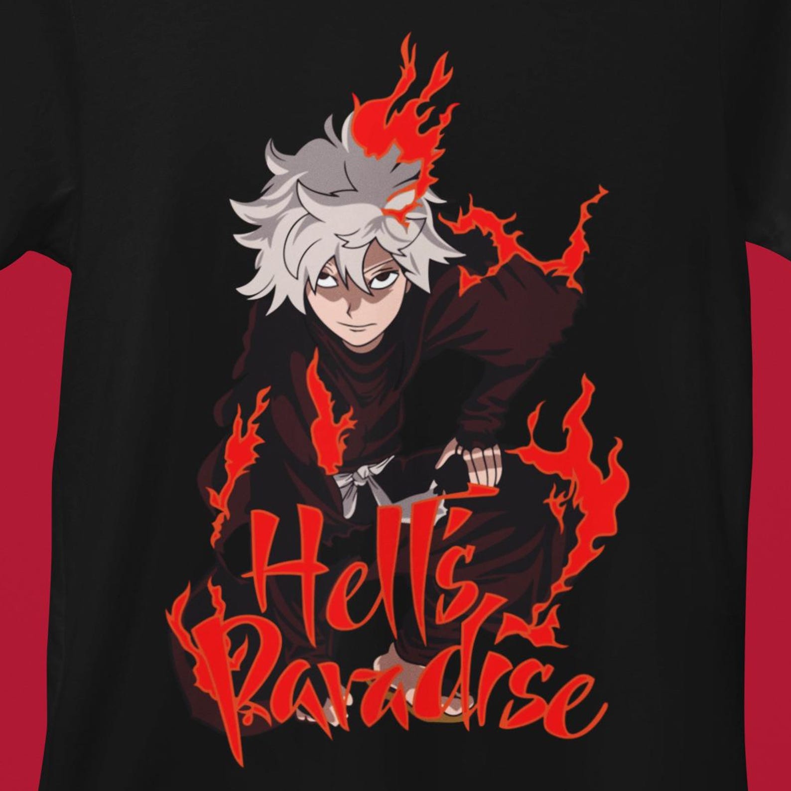 Fire Style Anime Shirt: Japanese Manga Graphic Tee S