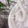 Modern Abstract Art Table Decoration - Ceramic Statue Modern White Ornaments for Living Room Great Gift Idea Home Décor 5 * 2.5 * 10.5 inch Gift Box