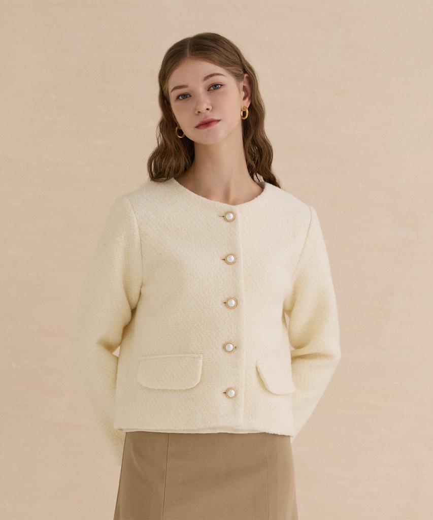 Soup Pearl Button Tumble Jacket (Saajkf1)