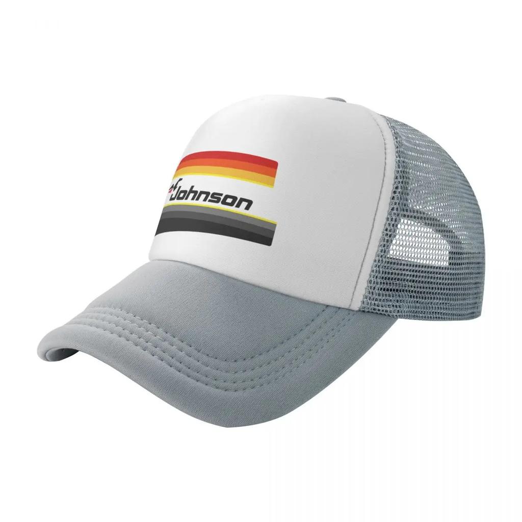 Retro Johnson Outboards Shirt Baseball Cap Black Derby Hat Hats On Offer Women Beach Fashion Mens