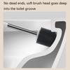 Soft Silicone Toilet Brush with Holder Long Handle Cleaning Brush No Dead Angle for Bathroom