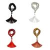 Jewelry Glass Rosary with Fringe for Faithfuls Unisex Religious Amulets Prayer Gift for Meditations and Peace