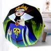 Queen, Poisoned Apple Automatic Opening and Closing Umbrella - 8 Ribs Portable Folding Umbrella with Plastic Handle, Suitable for Leisure an
