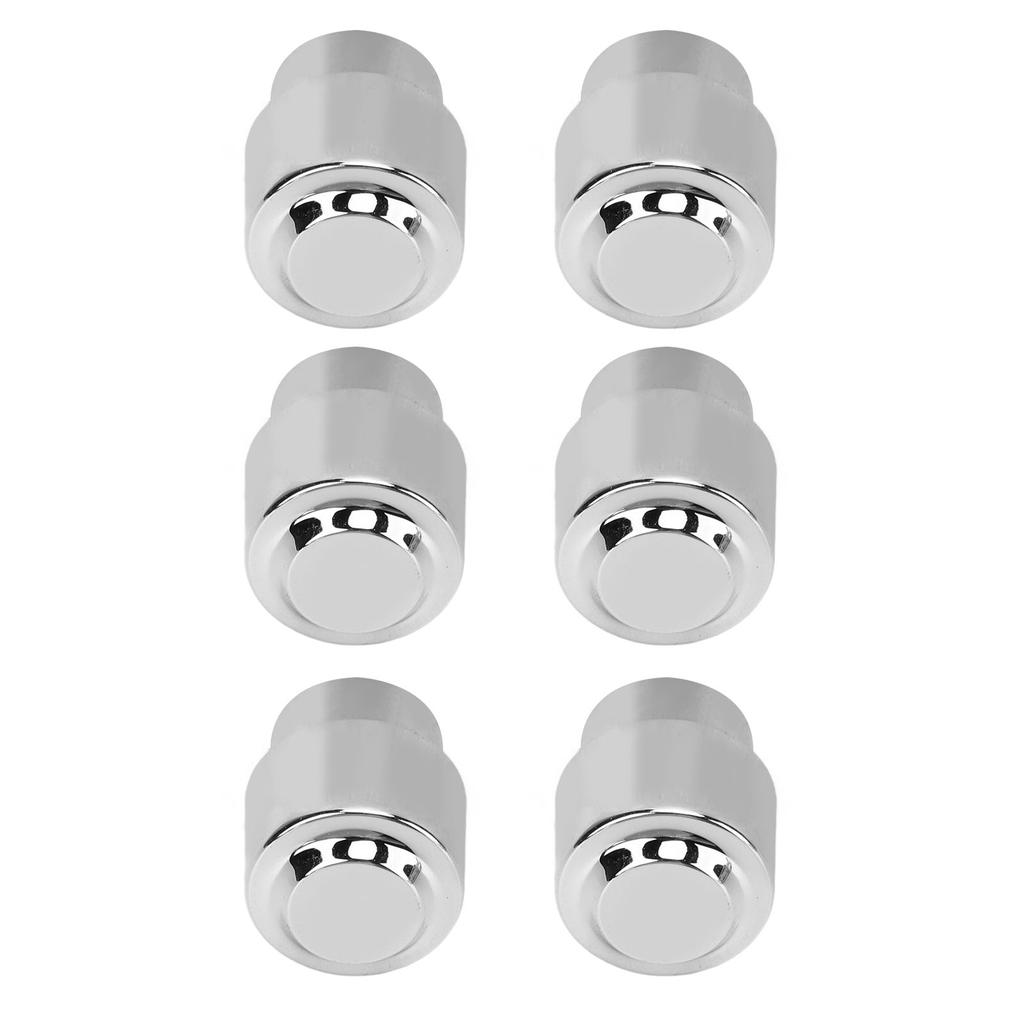 6PCS Guitar Barrel Switch Tip 5 Way Round Retro Plastic Silver Electric Guitar Pickup Switch Knob