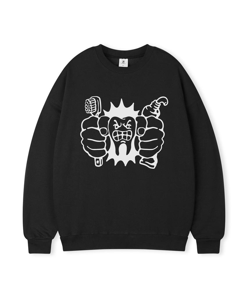 TOPBOY Dentist Oversized Printed Sweatshirt