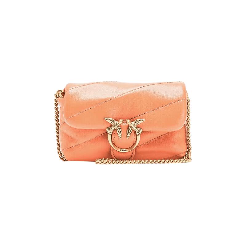 PINKO Women's Micro Puff Chain Shoulder Bag
