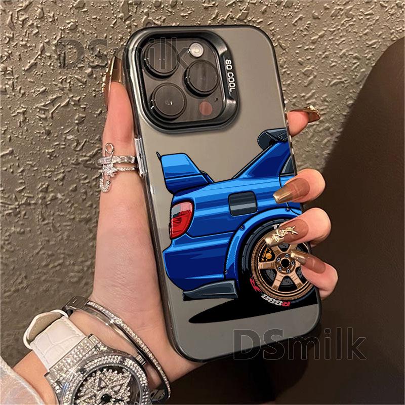 

Мягкий чехол для iPhone с мультяшным автомобилем для 11/12/13/14/15/16 Pro и 11/12/13/14/15/16 Plus с лазерным дизайном iPhone 11