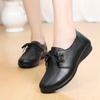 Loafers for Woman New Soft Soled Casual Women's Shoes Flat Soled and Lightweight Women's Leather Shoes Black