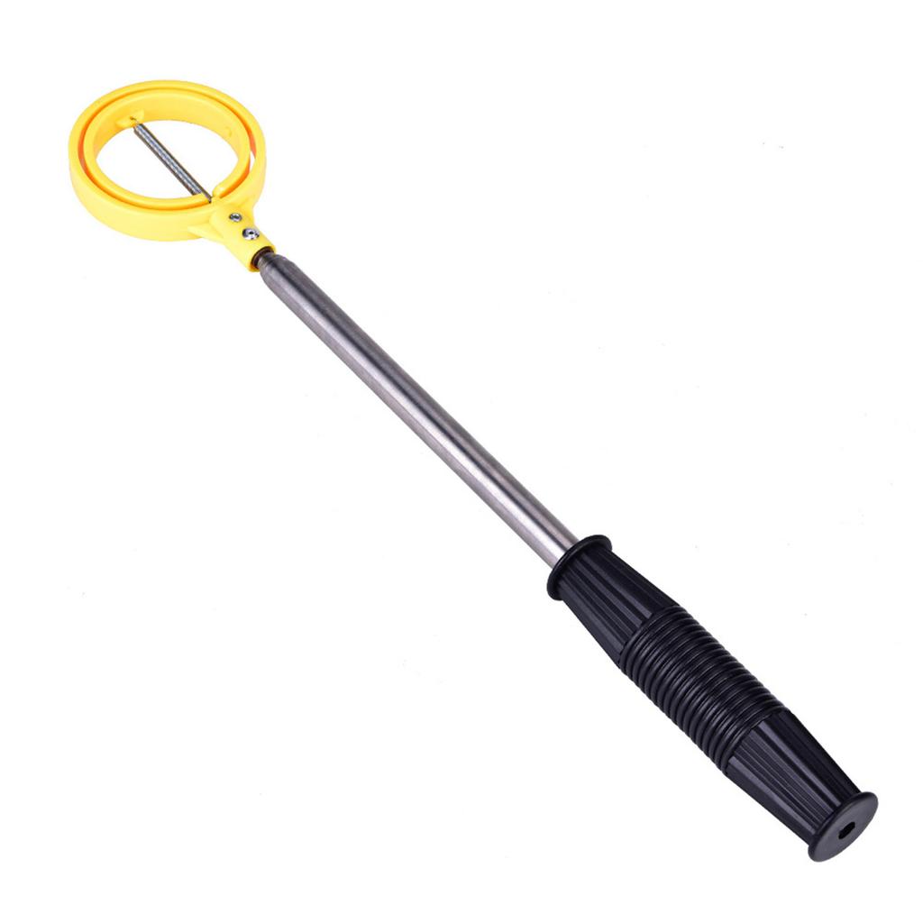 Practical Golf Picker Telescopic Antenna Ball Pick Up Tool Device Retriever Scoop (Yellow)