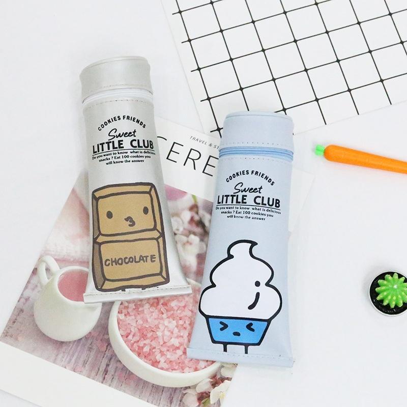 Toothpaste PU Waterproof School Pencil Cases Stationery Pencil Case Pencil Case For School