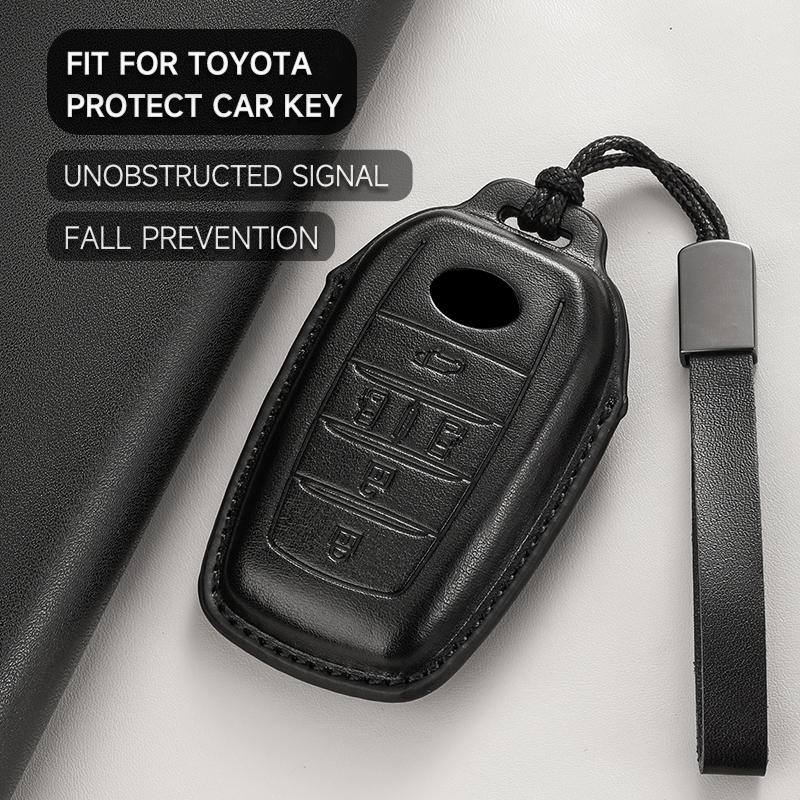 Leder Auto Schlüsselhülle Schutzhülle Schlüsselanhänger Für Toyota Vellfire Alphard 30 Serie Previa Tarago 5 6 Zubehör