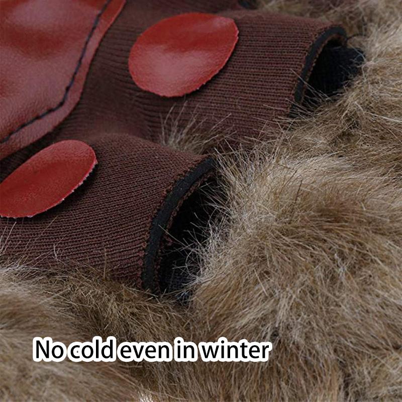 1 pár Halloweenských vlčích rukavic Dekorace Rukavice vlkodlaků Gorilí rukavice Makeup Pódium Ruce Tlapky Dráp Pro rekvizity Cosplay