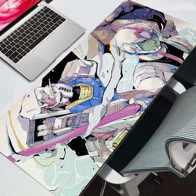 Large Gaming Mouse Pad Anime PC Computer Mobile Suit Gundam Gamer Desk Mat For CS GO LOL XXL Laptop Kawaii Mousepad