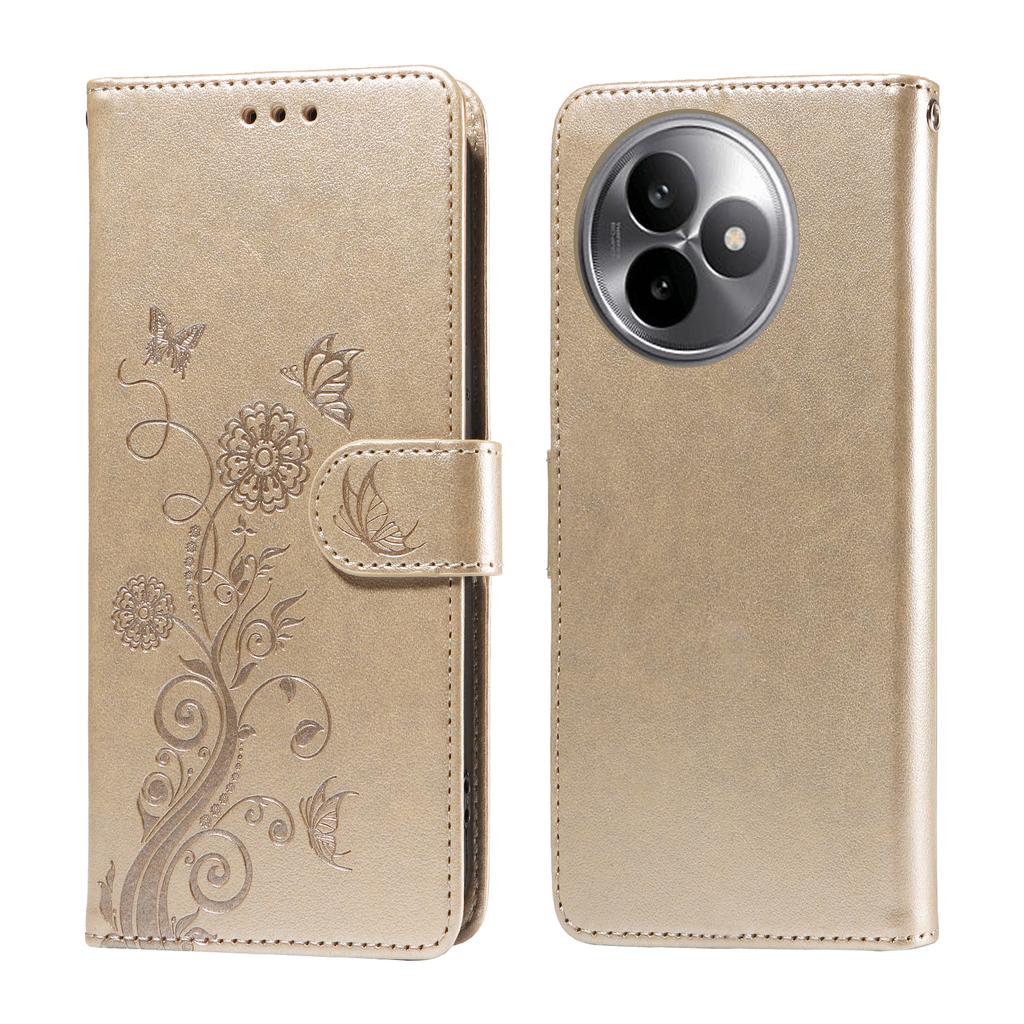 For Xiaomi Redmi K80 Ultra 5G Leather Case Butterfly Floral Imprint Wallet Stand Cover